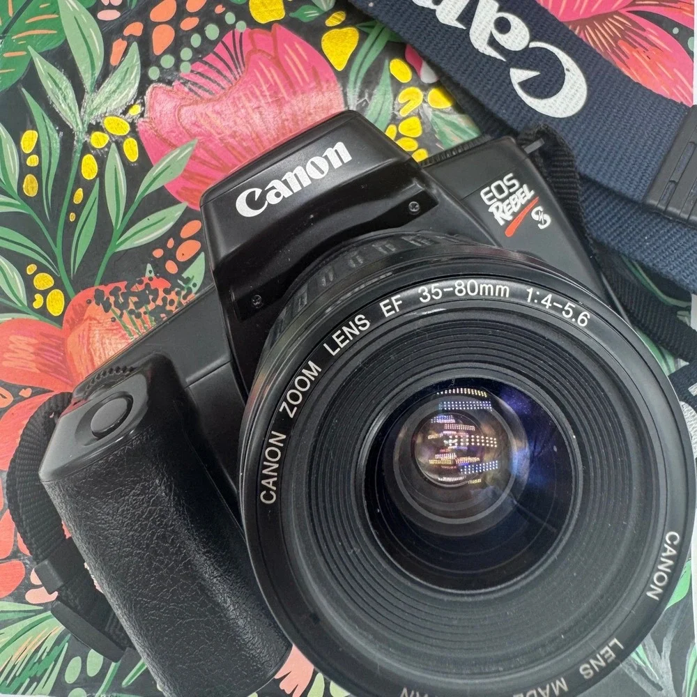 Canon EOS Rebel S II 35mm Film SLR Camera with 35-80mm EF Lens and Strap